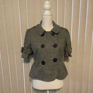 Ella Rose Grey Jacket Top Size 4